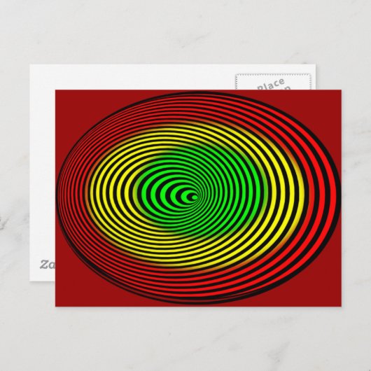 rasta-spiralhi postkarte (Vorne/Hinten)