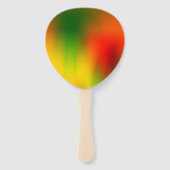 Rasta Splash of Color Fächer (Rückseite)