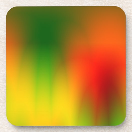 Rasta Splash of Color Getränkeuntersetzer (Vorderseite)