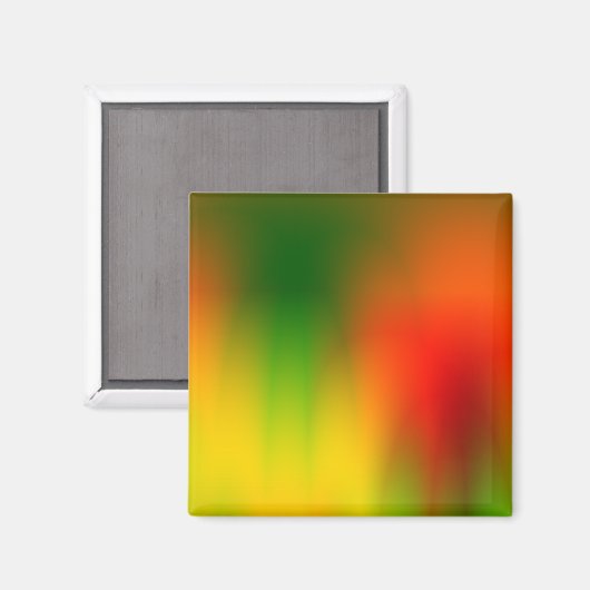 Rasta Splash of Color Magnet (Vorderseite/Rückseite)