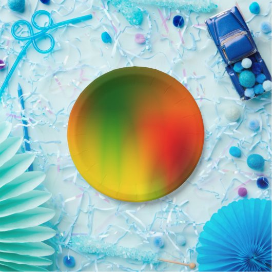 Rasta Splash of Color Pappteller (Party)