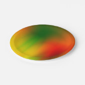 Rasta Splash of Color Pappteller (Schrägansicht)