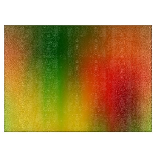 Rasta Splash of Color Schneidebrett (Vorderseite)