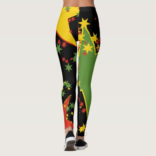 Rasta Star Spangled Leggings (Rückseite)