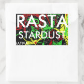 RASTA STARDUST SATIVA RECHTECKIGER AUFKLEBER (Tasche)