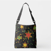 Rasta Stars Cross Body Bag Tragetaschen Mit Langen Trägern (Vorderseite)
