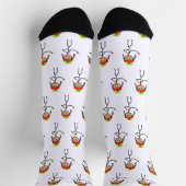 Rasta-Stickfrau Socken (Oben)