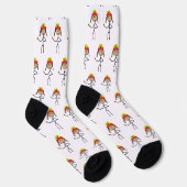 Rasta-Stickfrau Socken (Rechts)
