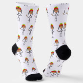 Rasta Stickwoman Socken (Gewinkelt)