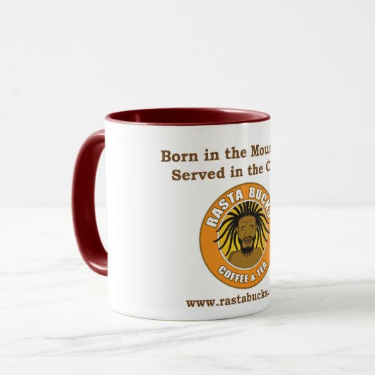 Rasta sträubt sich Kaffee-Tasse Tasse (Vorderseite Links)