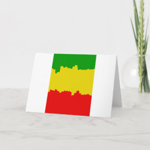 Rasta Streifen-Entwurf Karte