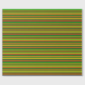 Rasta Streifen Geschenkpapier (Flach)