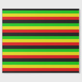 Rasta Streifen mit schwarzem Packpapier (Flach)