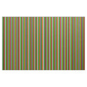 Rasta Streifen mit Schwarzem Stoff (Fat Quarter (45,7 x 55,9 cm))