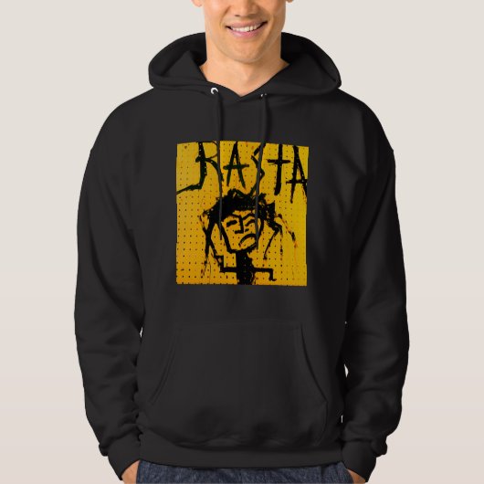 RASTA STRICHMÄNNCHEN HOODIE (Vorderseite)
