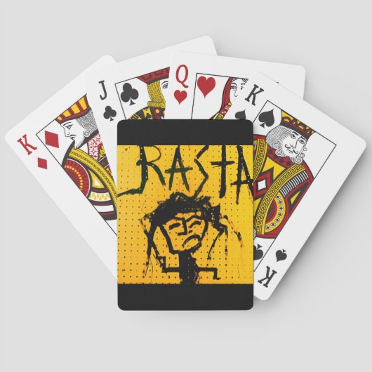 RASTA-STRICHMÄNNCHEN SPIELKARTEN (Rückseite)