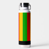 Rasta Striped Monogram Reggae Trinkflasche (Rückseite)