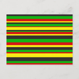 Rasta Stripes Postkarte