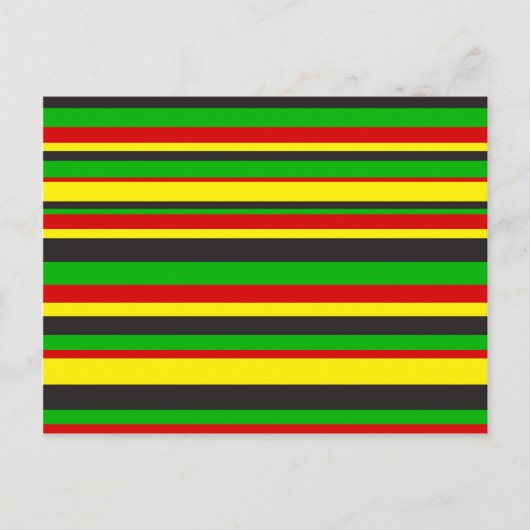 Rasta Stripes Postkarte (Vorderseite)