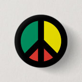 Rasta-Symbol-Schaltfläche Button (Vorderseite)