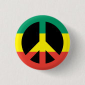Rasta-Symbol-Schaltfläche Button (Vorderseite)