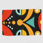Rasta Tribal Mask Golfhandtuch (Horizontal)