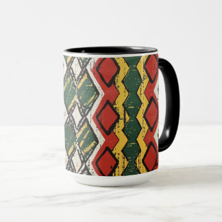 Rasta Tribal Print Tasse