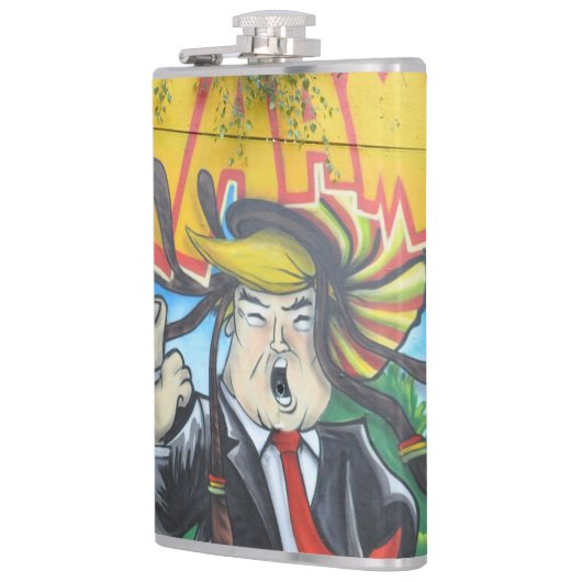 Rasta Trump Flachmann (Links)