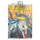 Rasta Trump Flachmann (Vorderseite)