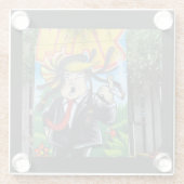 Rasta Trump Glasuntersetzer (Rückseite)