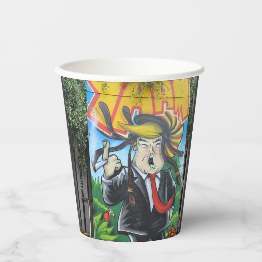 Rasta Trump Pappbecher (Vorderseite)