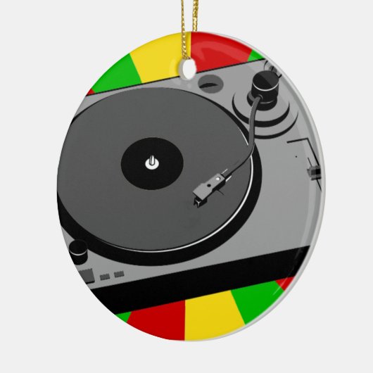 Rasta-Turntable Keramikornament (Links)