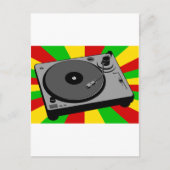 Rasta-Turntable Postkarte (Vorderseite)