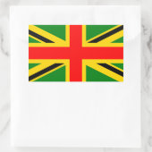 Rasta UK Rechteckiger Aufkleber (Tasche)