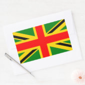Rasta UK Rechteckiger Aufkleber (Umschlag)