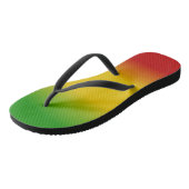 Rasta Unisex Flip Flops Badesandalen (Schrägansicht)
