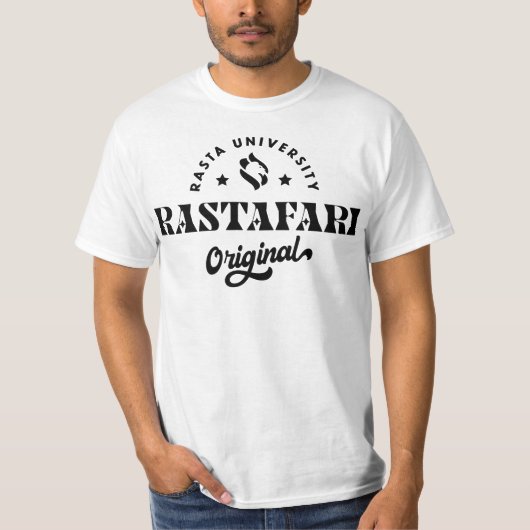 Rasta Universität Rastafari Original Reggae T-Shirt (Vorderseite)