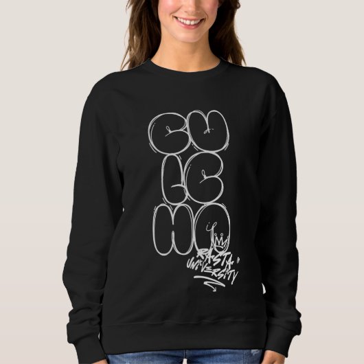 Rasta University Culcha Graffiti Style Reggae Sweatshirt (Vorderseite)