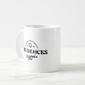 Rasta University Dreadlocks Original Reggae Kaffeetasse (Vorderseite Links)