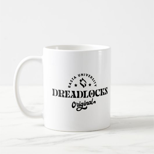 Rasta University Dreadlocks Original Reggae Kaffeetasse (Links)