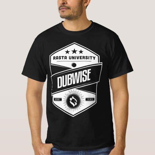 Rasta University Dubwise Good Vibes Reggae T-Shirt (Vorderseite)