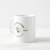 Rasta University Good Vibez Conscious Reggae Kaffeetasse (Vorderseite Links)