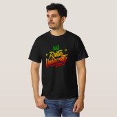 Rasta University Graffiti Tag Style Reggae T-Shirt (Vorne ganz)