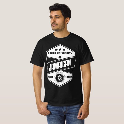 Rasta University Jamaican Good Vibes Reggae T-Shirt (Vorne ganz)