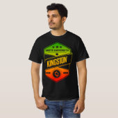 Rasta University Kingston Good Vibes Rasta Reggae T-Shirt (Vorne ganz)