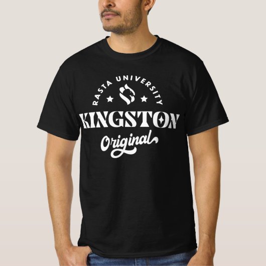 Rasta University Kingston Original Reggae T-Shirt (Vorderseite)