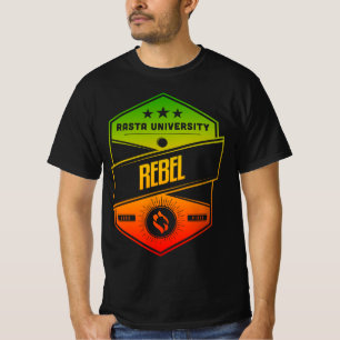 Rasta University Rebel Good Vibes Rasta Reggae T-Shirt
