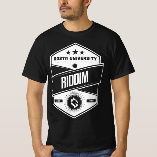 Rasta University Riddim Good Vibes Reggae T-Shirt (Vorderseite)