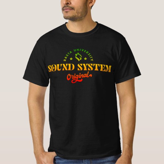 Rasta University Sound System Original Reggae T-Shirt (Vorderseite)