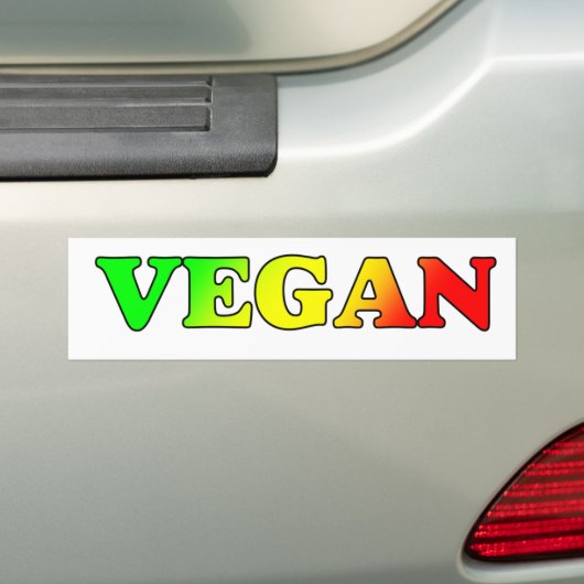 Rasta vegan autoaufkleber (Auf Auto)